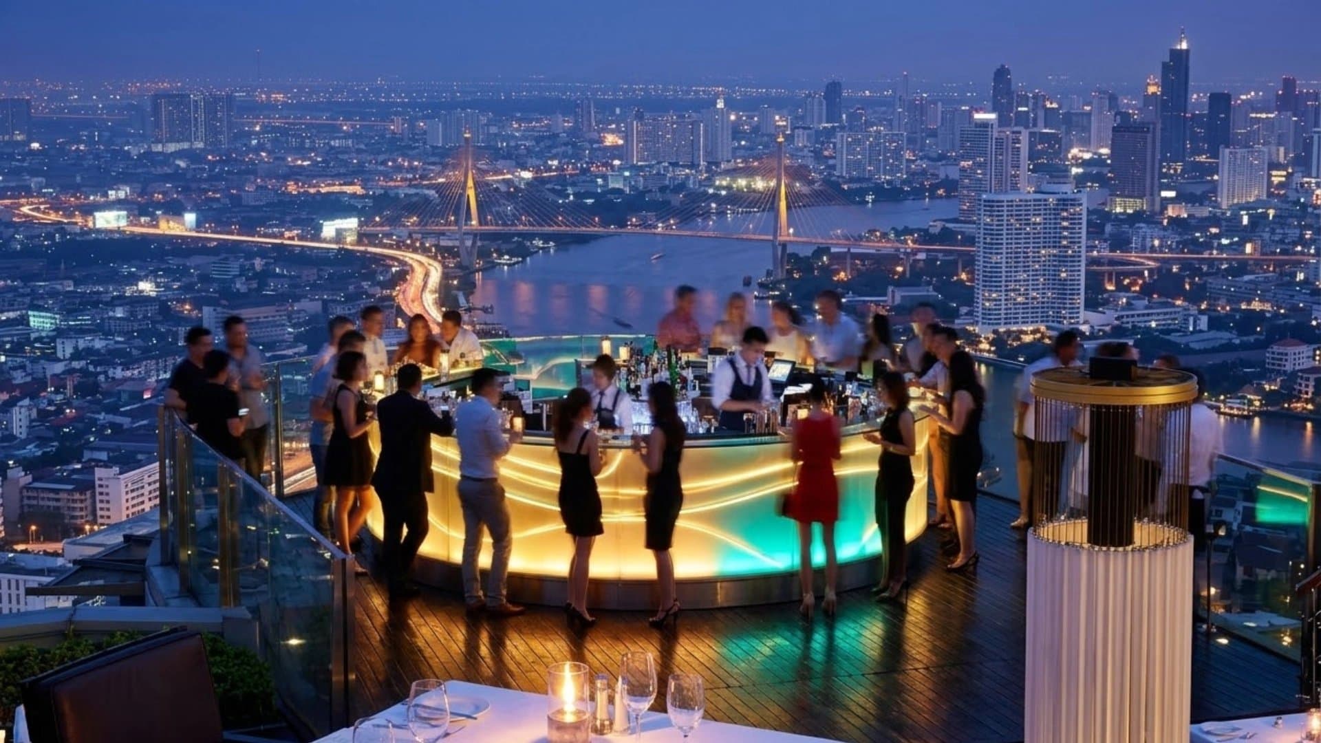 曼谷高空酒吧 Sky Bar 夜景天際線