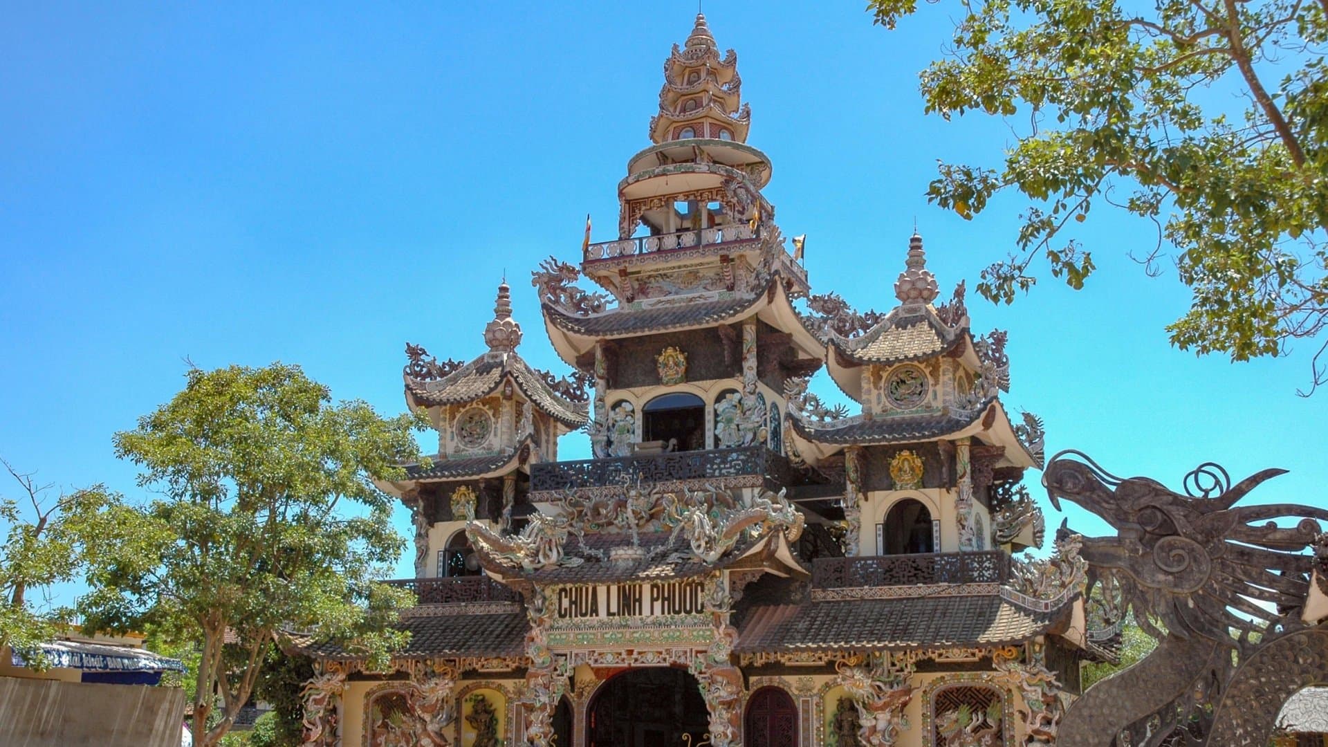 芽莊長山寺 Long Son Pagoda 白佛與市區全景